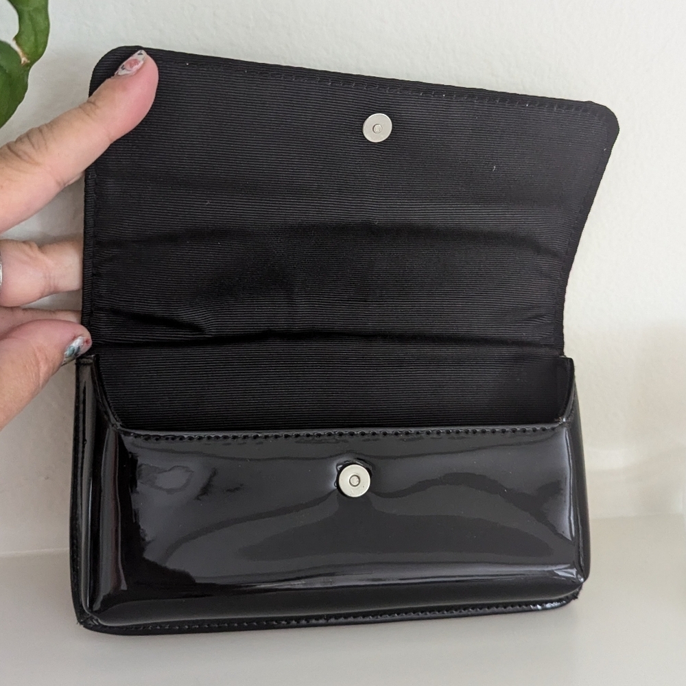 Marc Jacobs Black Patent Leather Sunglasses/Glasses Case Crossbody - Picture 7 of 8